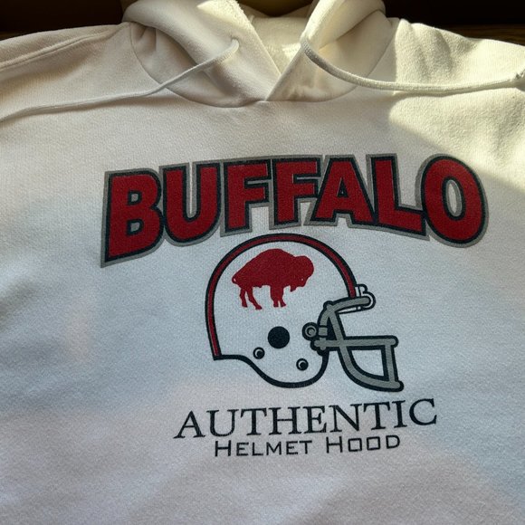 Buffalo Bills Authentic Helmet Hood - Pullover Hoodie - Picture 10 of 16